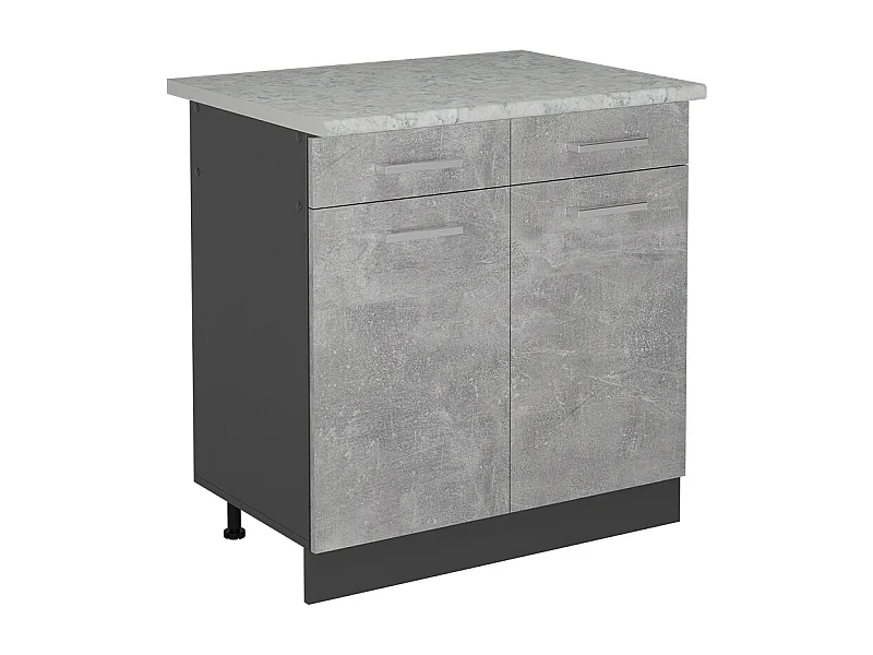 Küchenunterschrank beton 80x60x81.6 r-line