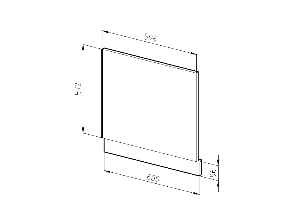 Façade gris noble 60x1.6x57.2 r-line