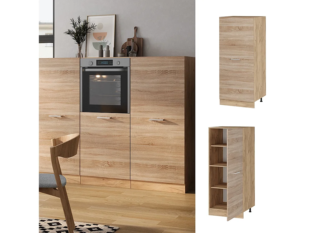 mobile cucina dispensa sonoma 60x57x143 r-line