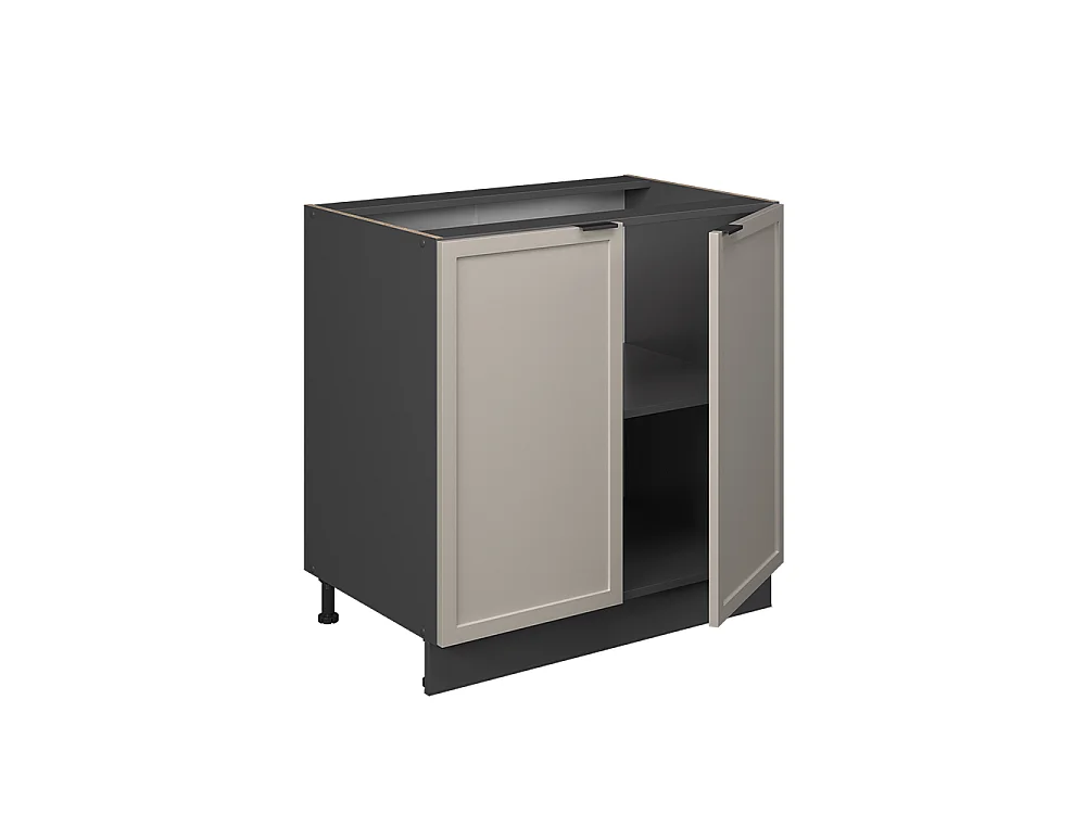 Kitchen base cabinet graybeige/anthracite 80x51.6x82 fame-line