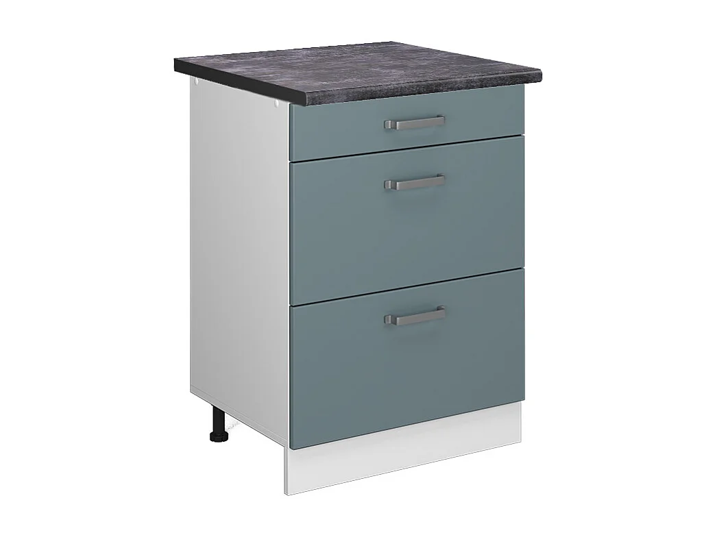 Meuble cuisine bleu-gris 60x60x81.6 r-line