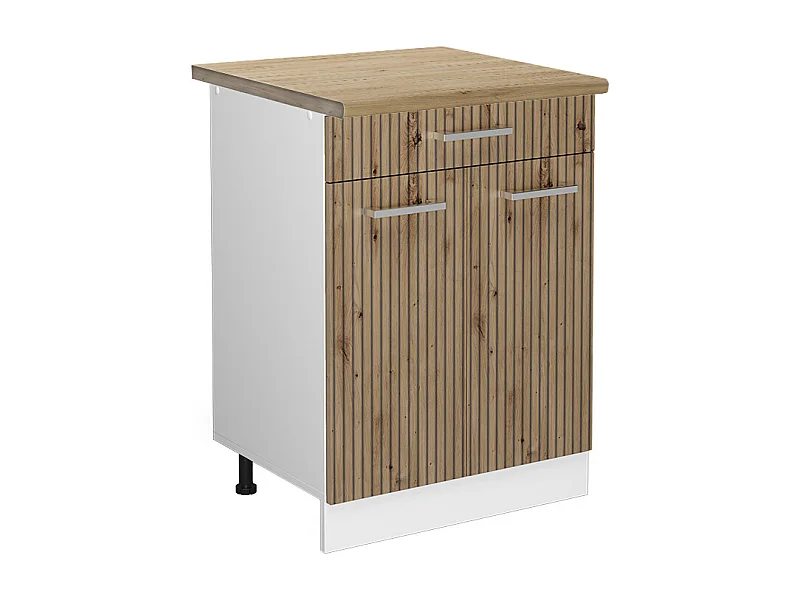 Meuble cuisine chêne artisan 60x60x81.6 r-line