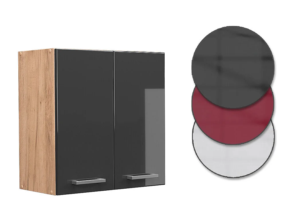 Hangkast antraciet hoogglans 60x31x60 r-line