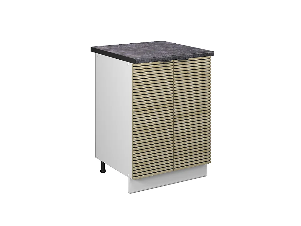 Mobiletto base cucina pannello in quercia 60x60x82 fame-line