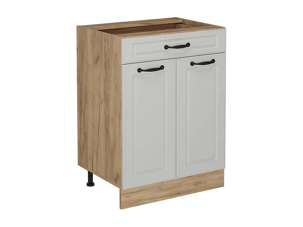 Mueble bajo de cocina blanco casa de campo 60x46x81.6 r-line