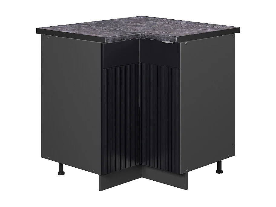 Meuble dangle noir rayé 80.5x60x82 fame-line