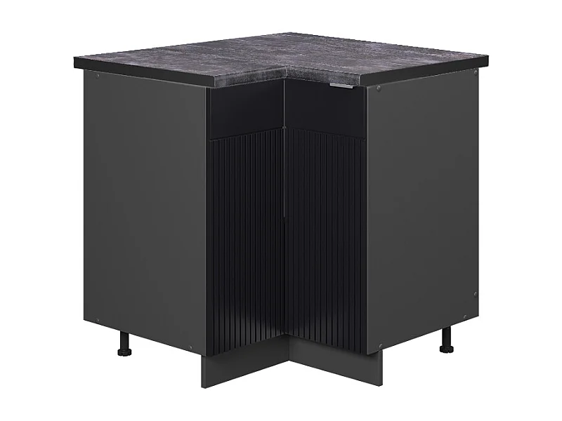 Meuble dangle noir rayé 80.5x60x82 fame-line