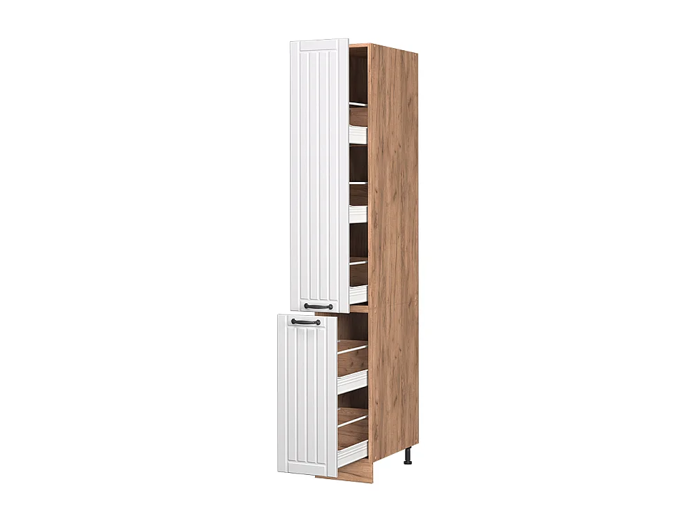 Meuble haute de cuisine blanc campagne 30x58x206.8 fame-line