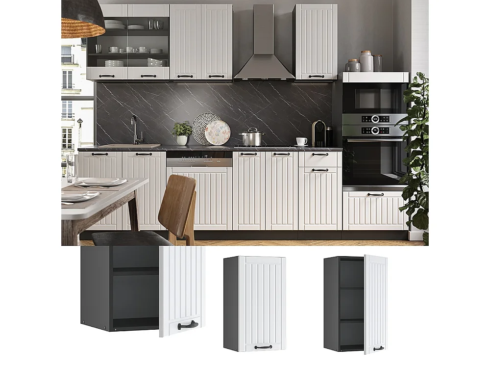 Wall cabinet white country house 40x34.1x72 fame-line