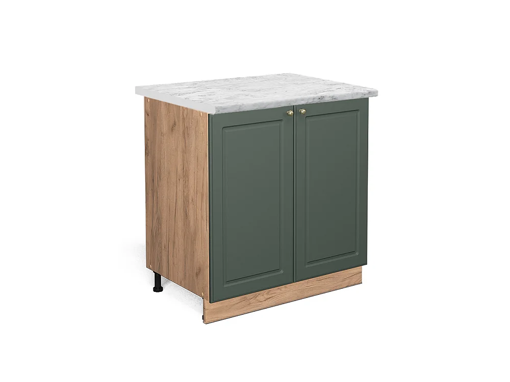 Küchenunterschrank grün-gold landhaus 80x60x82 fame-line