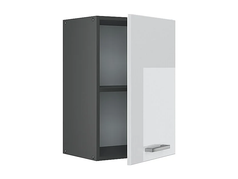 Elément haut de cuisine blanc haute brillance 40x31x60 r-line