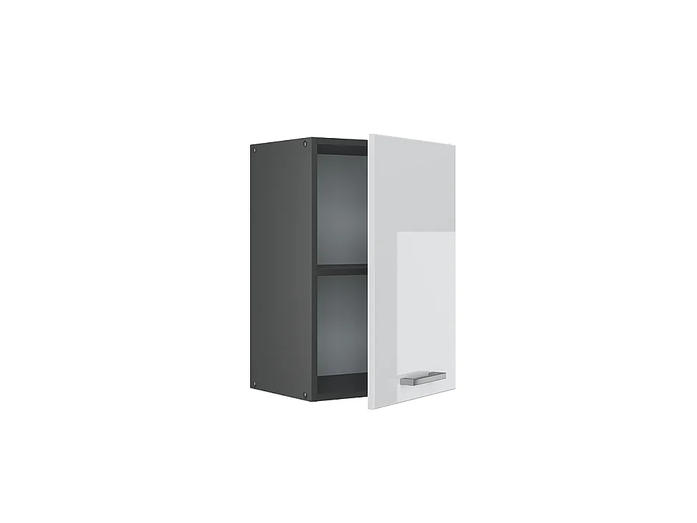 Wall cabinet white high gloss 40x31x60 r-line