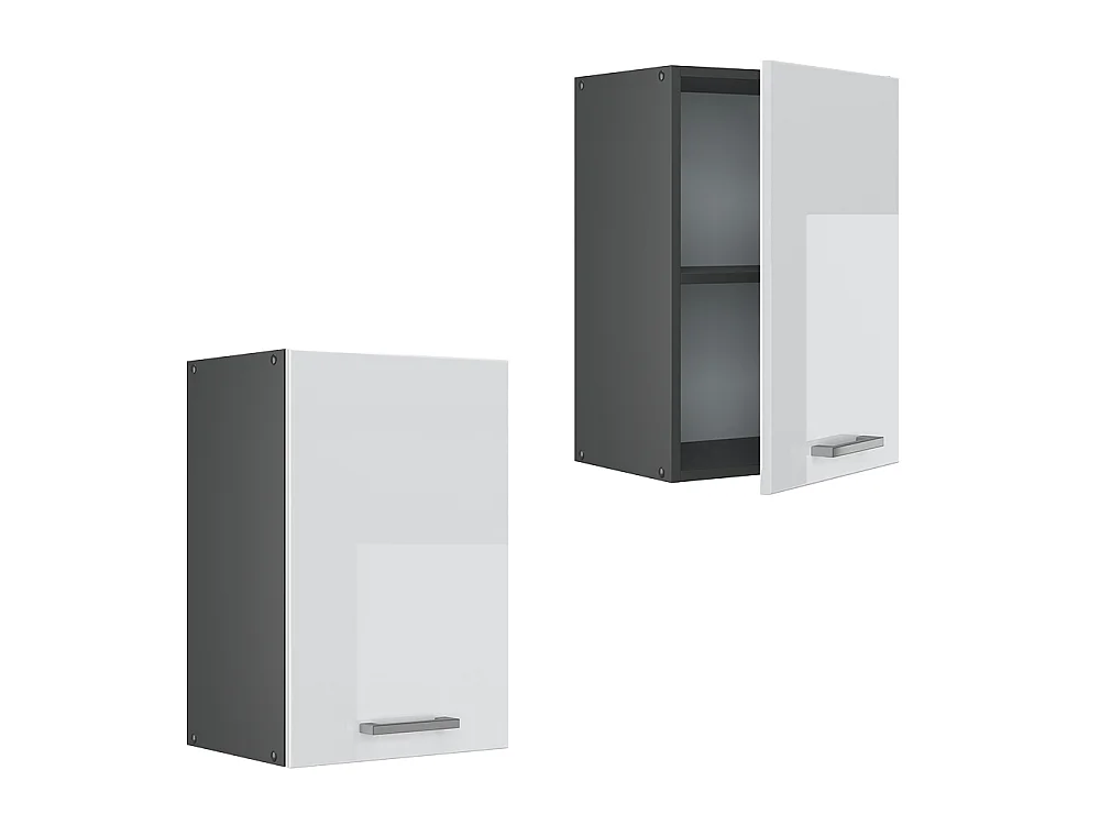 Wall cabinet white high gloss 40x31x60 r-line