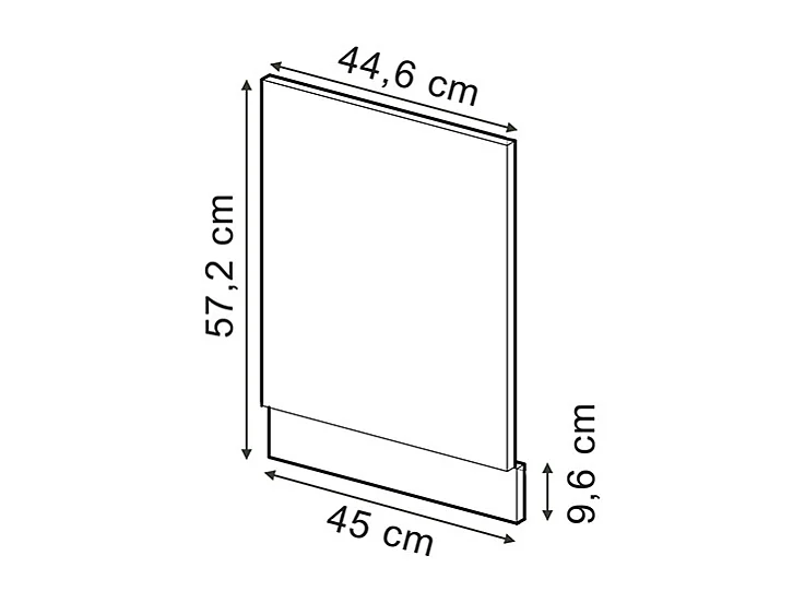 Panel frontal blanco casa de campo 45x1.6x57.2 r-line
