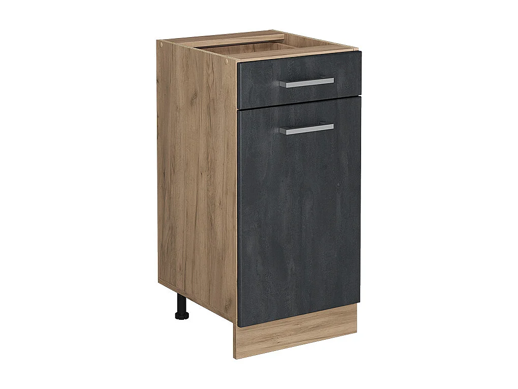 Meuble cuisine béton noir 40x46x81.6 r-line