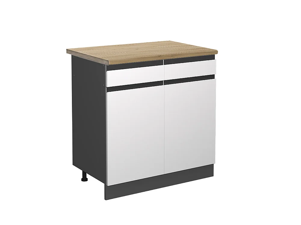 Meuble cuisine blanc 80x60x81.6 r-line