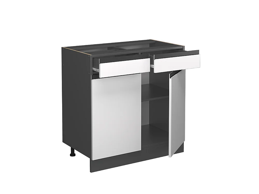 Meuble cuisine blanc 80x60x81.6 r-line