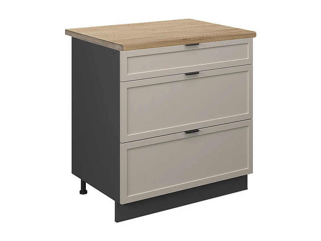 Küchenunterschrank graubeige 80x60x82 fame-line