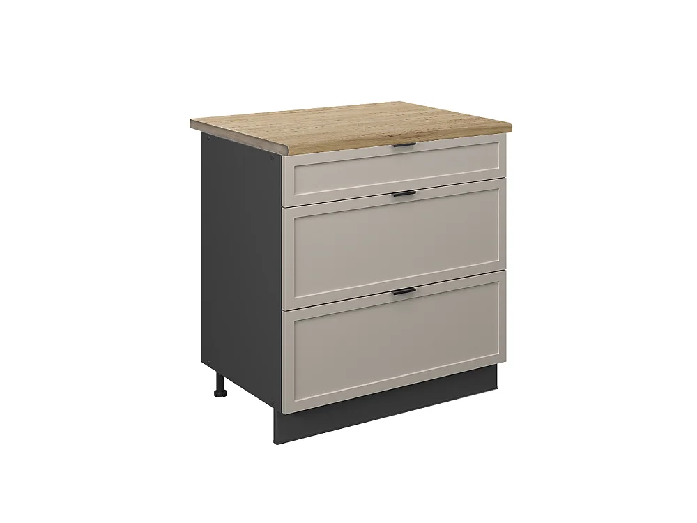 Meuble cuisine grisbeige 80x60x82 fame-line