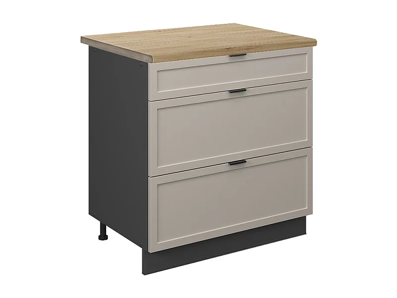 Küchenunterschrank graubeige 80x60x82 fame-line