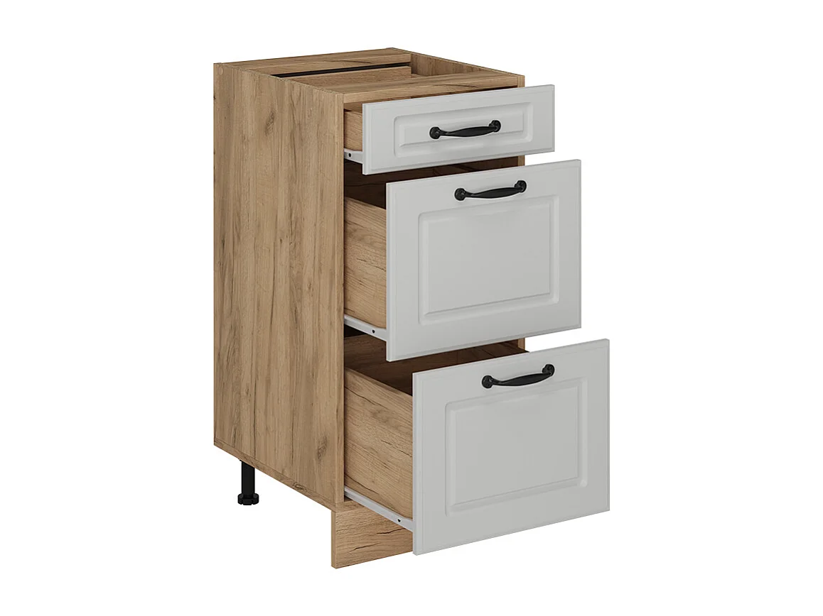 Mobiletto base per cucina bianco casa di campagna 40x60x81.6 r-line