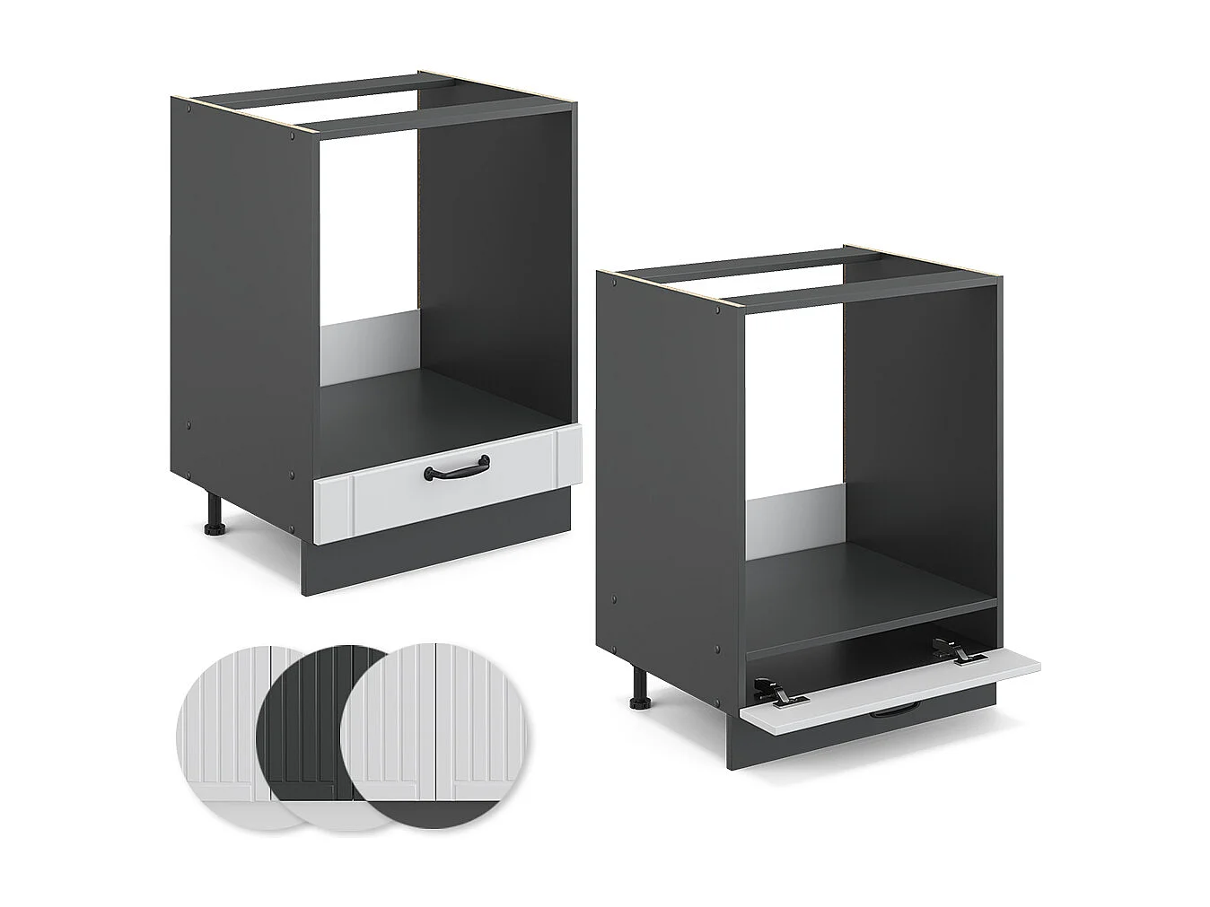 Armario para horno empotrado blanco casa de campo 60x60x82 fame-line