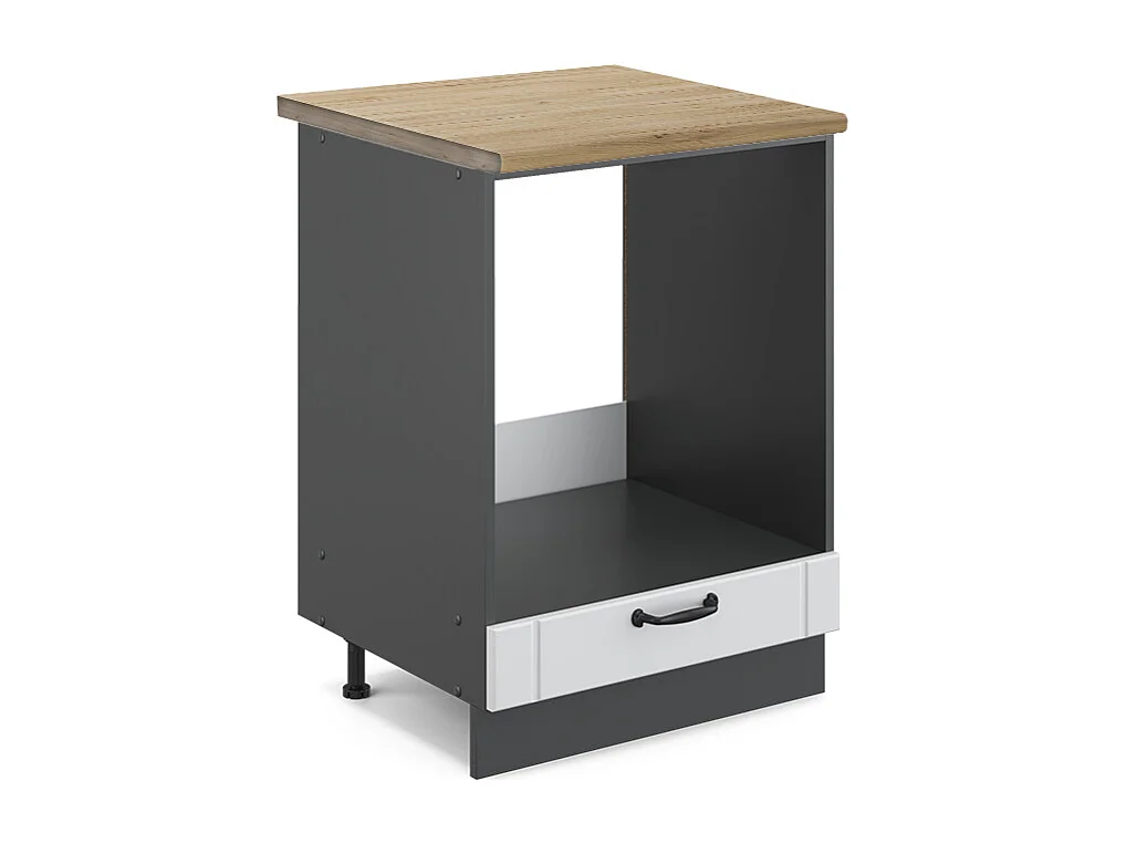 Meuble pour four blanc campagne 60x60x82 fame-line