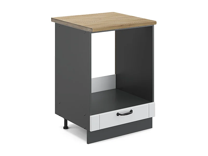 Meuble pour four blanc campagne 60x60x82 fame-line