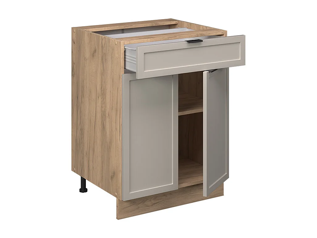Meuble cuisine grisbeige 60x51.6x82 fame-line