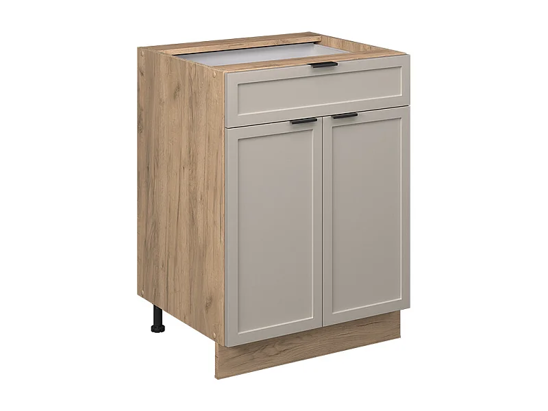 Meuble cuisine grisbeige 60x51.6x82 fame-line