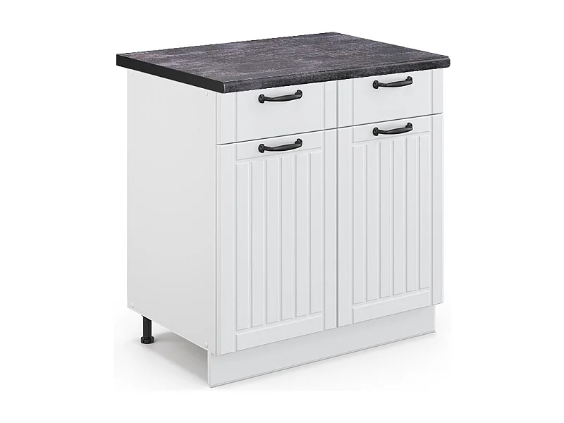 Keukenonderkast wit landhuis 80x60x82 fame-line