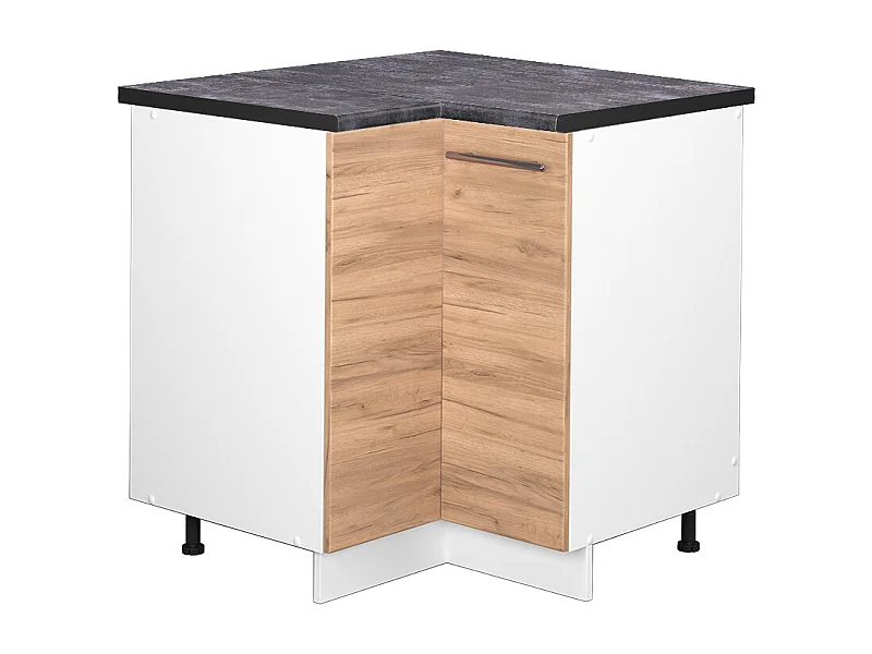 Meuble dangle chêne de force doré 80.5x60x82 fame-line