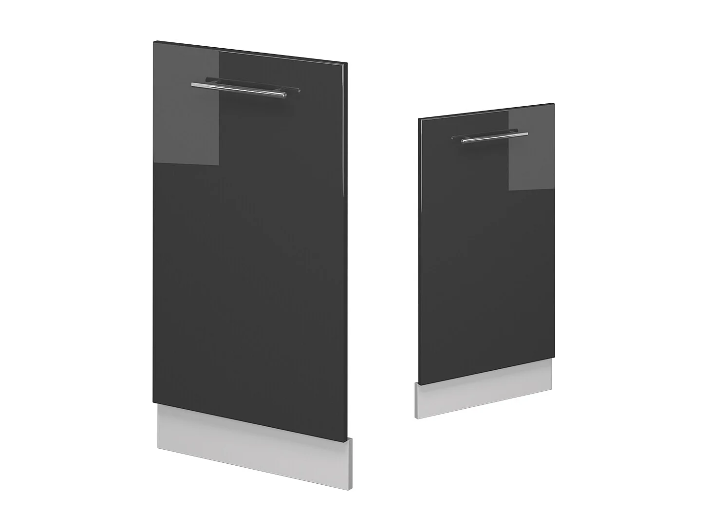 Pannello frontale della lavastoviglie antracite lucido 45x1.6x81.8 fame-line