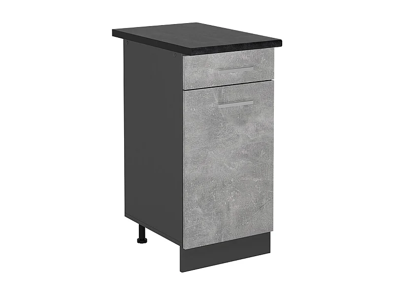 Mobiletto base per cucina calcestruzzo 40x60x81.6 r-line