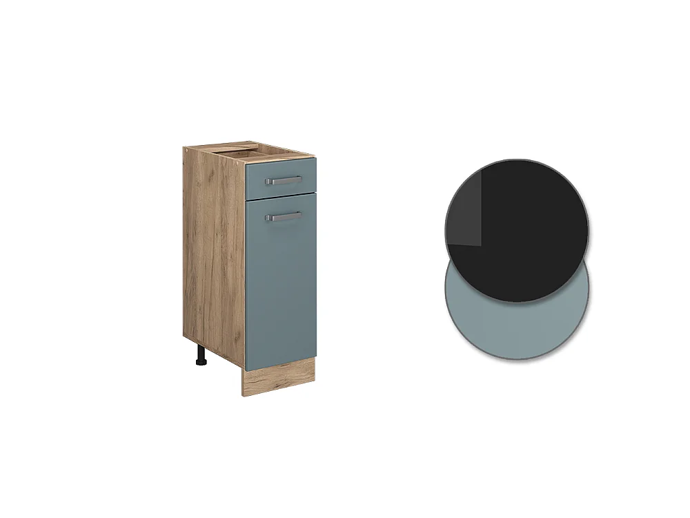 Meuble cuisine bleu-gris 30x60x81.6 r-line