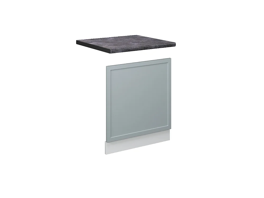 Frontpanel ljusblågrå 60x1.6x67.4 fame-line
