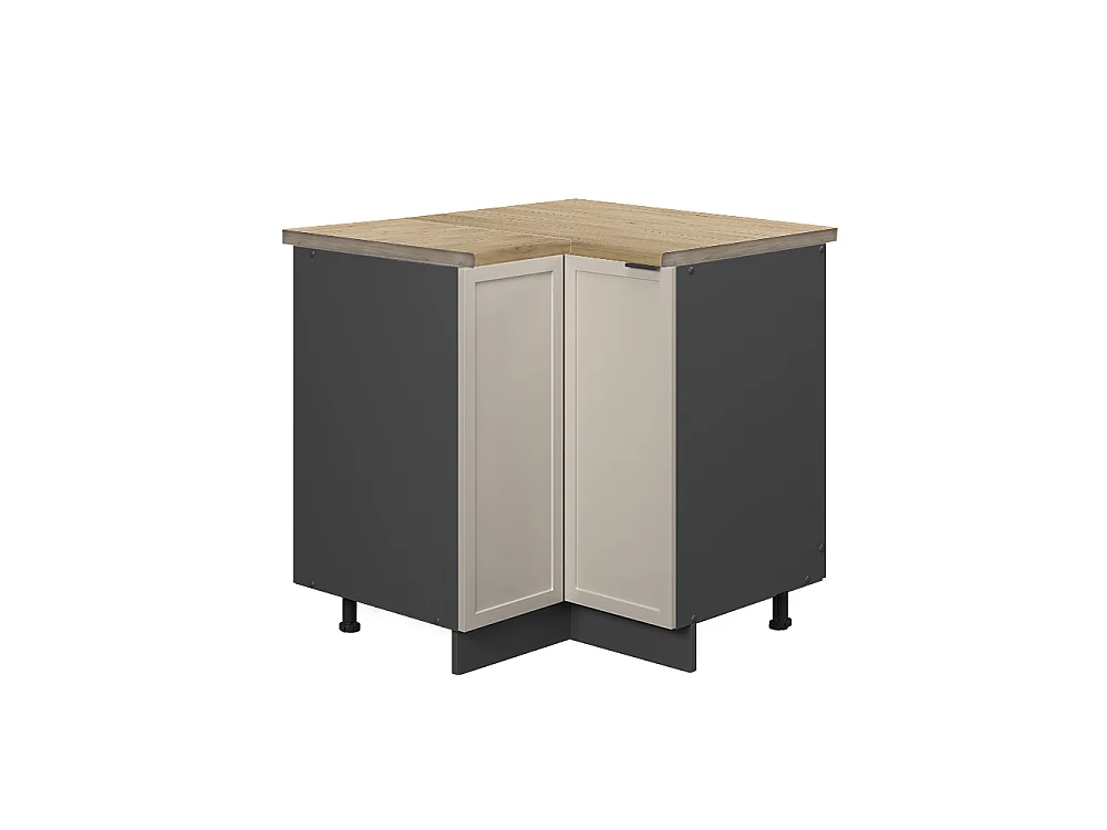 Eckunterschrank graubeige 80.5x60x82 fame-line
