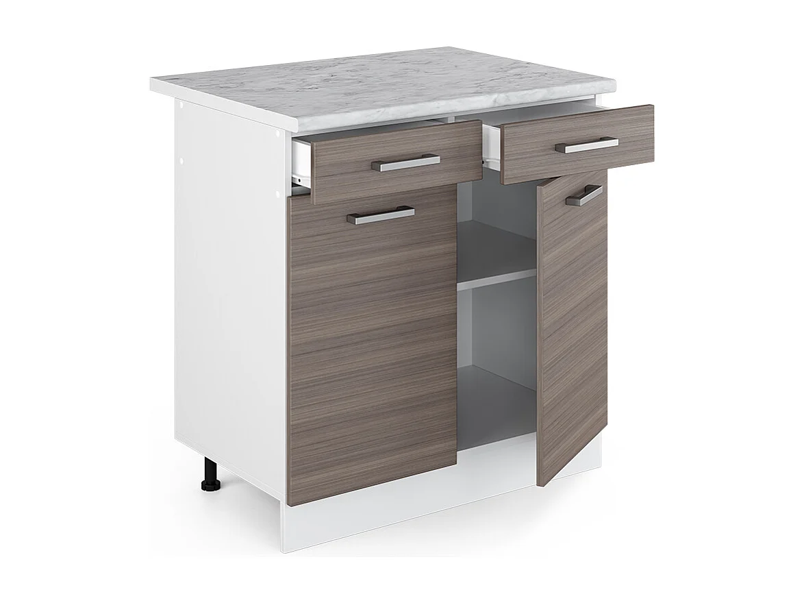 Meuble cuisine gris noble 80x60x81.6 r-line