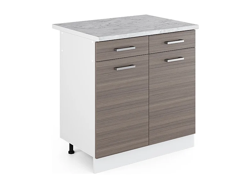 Mobiletto base per cucina grigio nobile 80x60x81.6 r-line