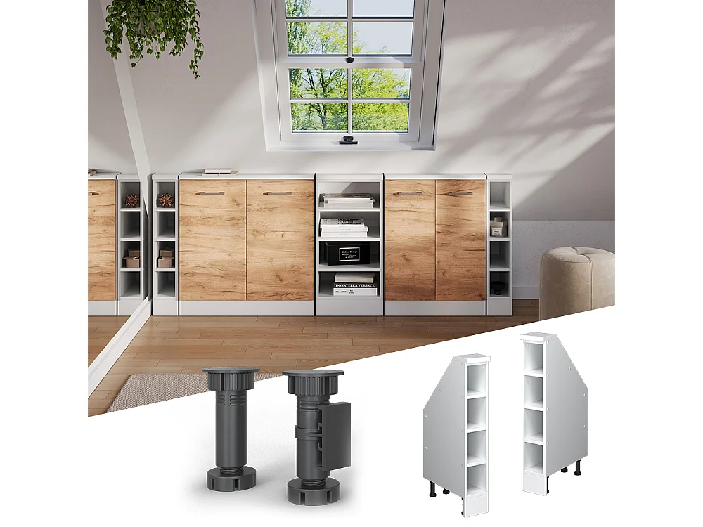 Meuble sous pente blanc 15x46x81.8 r-line