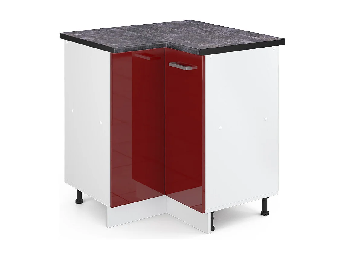 Meuble dangle rouge brillant 75.6x60x81.6 r-line