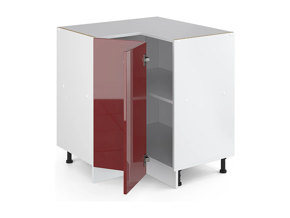 Meuble dangle rouge brillant 75.6x60x81.6 r-line