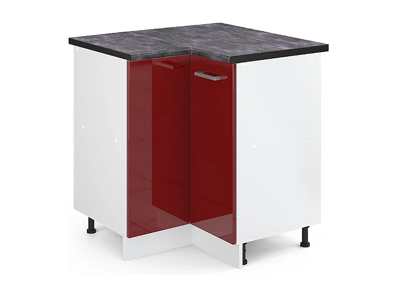 Meuble dangle rouge brillant 75.6x60x81.6 r-line