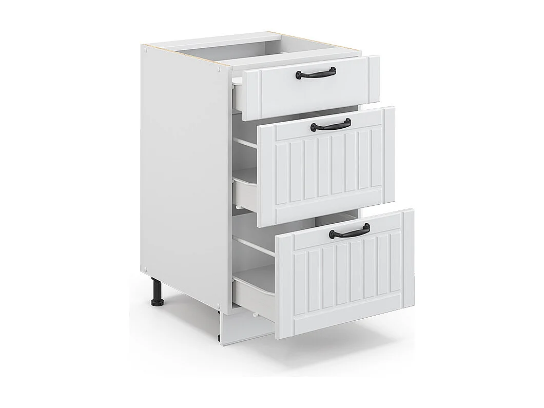 Meuble cuisine blanc campagne 50x51.6x82 fame-line