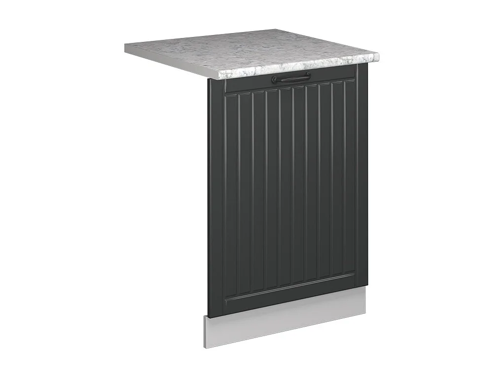 Façade de lave-vaisselle anthracite campagne 60x1.6x81.8 fame-line