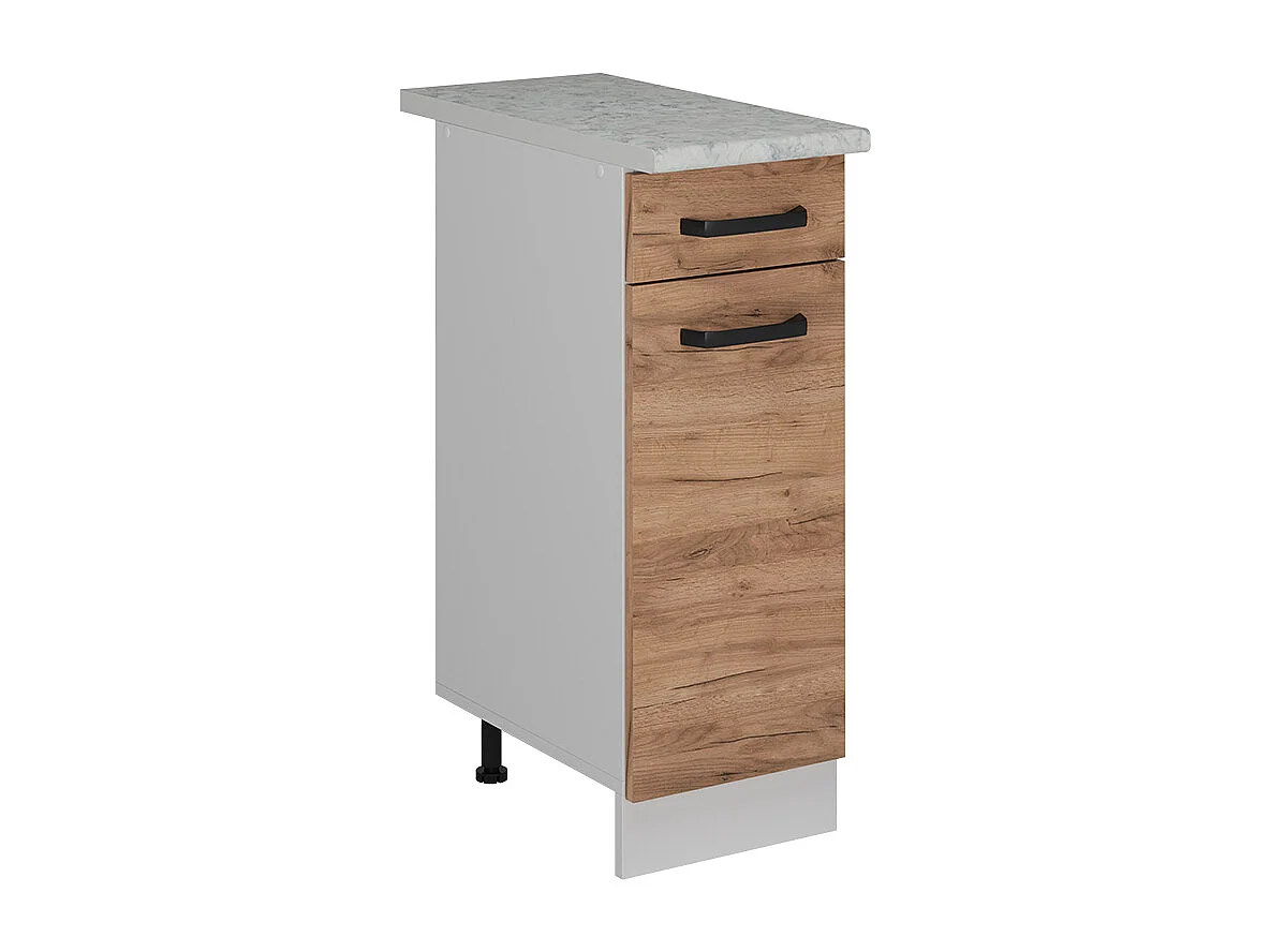 Mueble bajo de cocina roble dorado 30x60x81.6 r-line