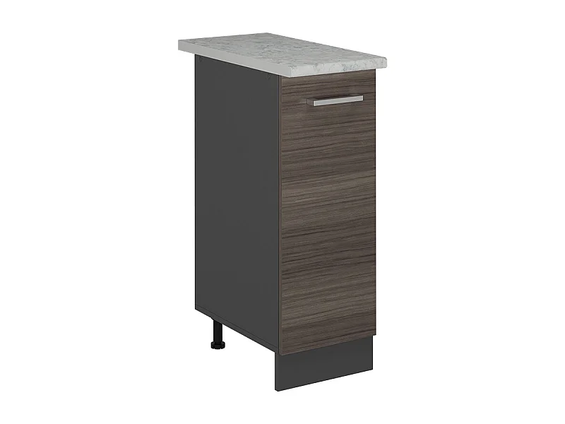 Meuble de cuisine gris noble 30x60x81.6 r-line