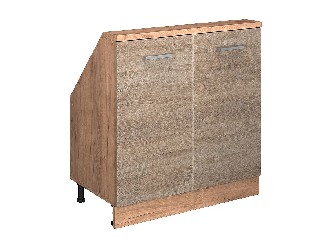 Armario de cocina para techo inclinado sonoma 80x46x81.6 r-line