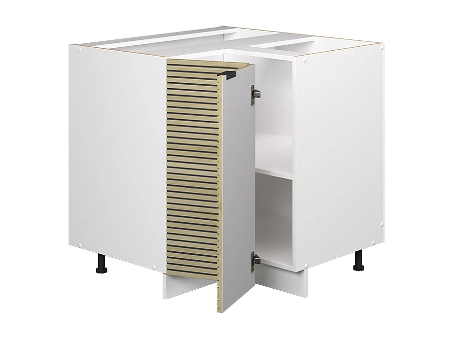 Hoekkast eiken paneel 80.5x60x82 fame-line