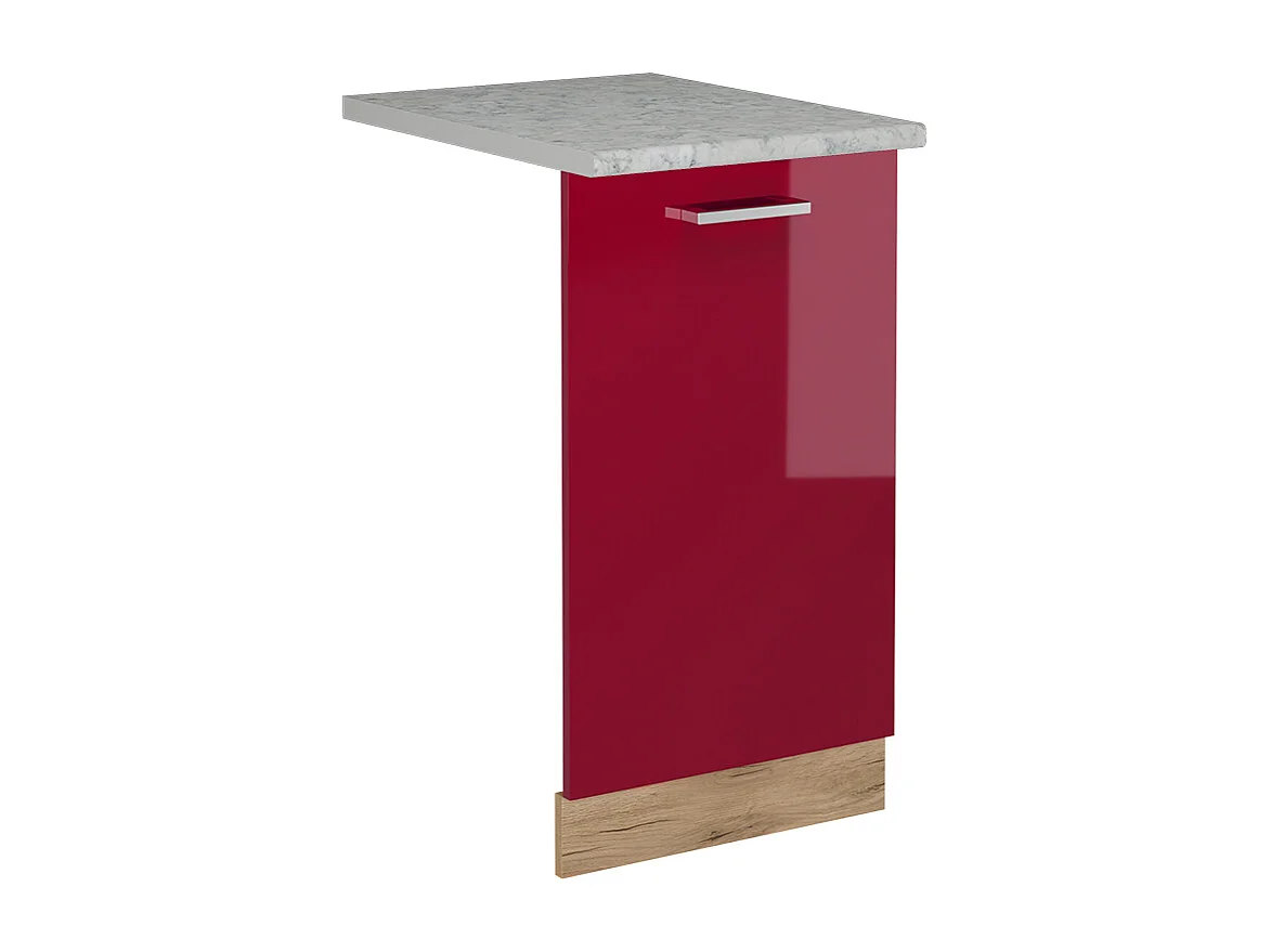 Façade de lave-vaisselle rouge brillant 45x1.6x81.8 r-line